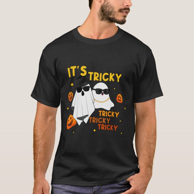 Es ist tricky tricky tricky lustiger Geist Boo Hal T-Shirt (Vorderseite)
