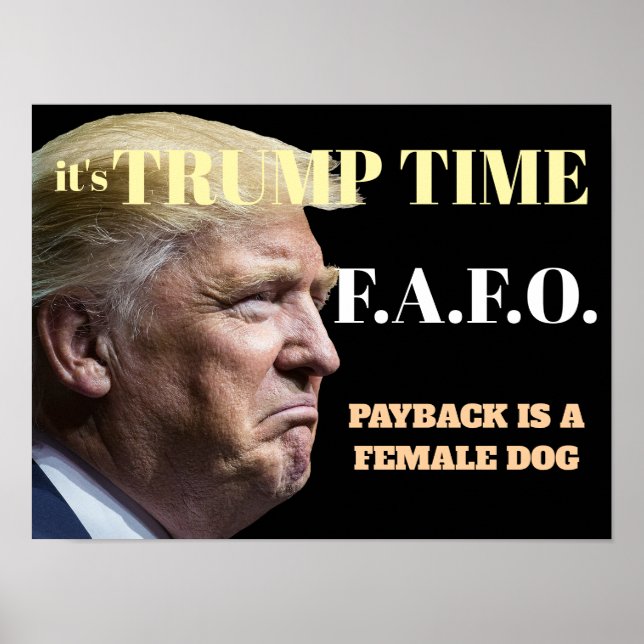 Es ist Trump Zeit Poster (Vorne)