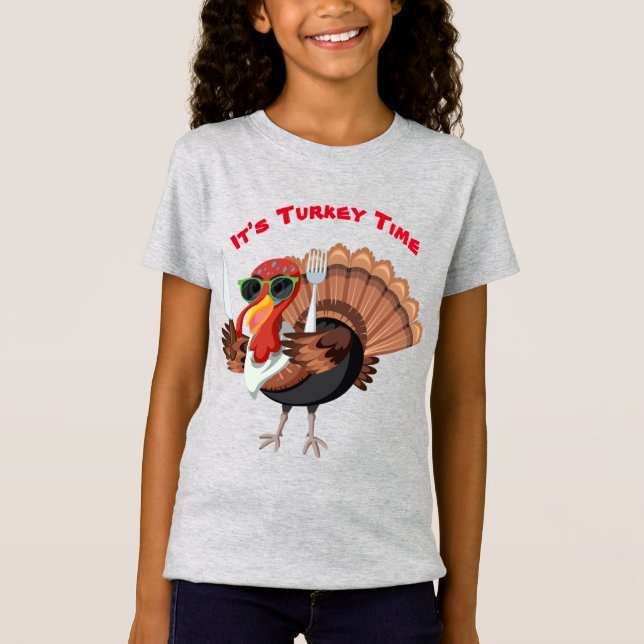 Es ist Türkei Time Girls T - Shirt (Vorderseite)