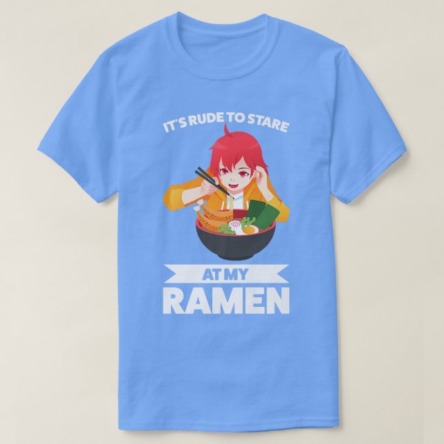 Es ist unhöflich, auf meinem Ramen Ramen Japanisch T-Shirt (Design vorne)