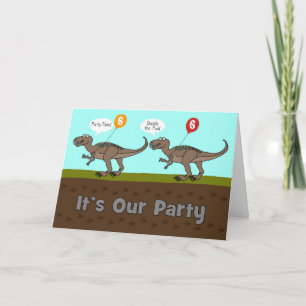 Es ist unser Party Dinosaurier zum Geburtstag Einl Einladung