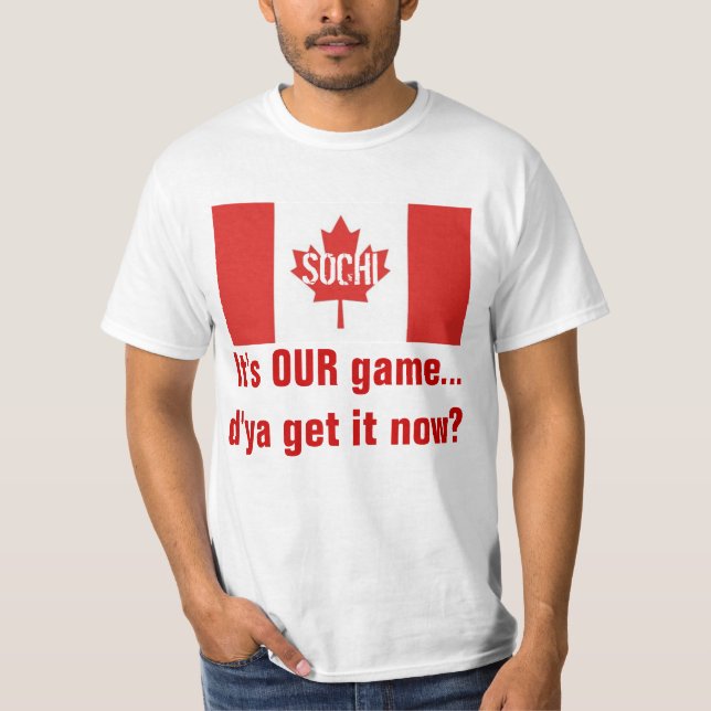 Es ist unser Spiel-Kanadischer Hockey T-Shirt (Vorderseite)