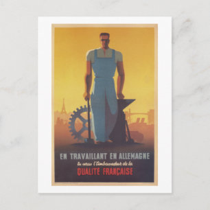 Es ist unsere Flagge. Kämpfe darum! Work_Propagand Postkarte