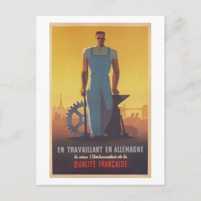 Es ist unsere Flagge. Kämpfe darum! Work_Propagand Postkarte (Vorderseite)