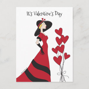 Es ist Valentinstag Postkarte