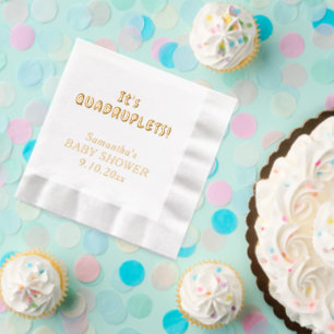 Es ist Vierlinge-Baby-Party Servietten Mit Folie