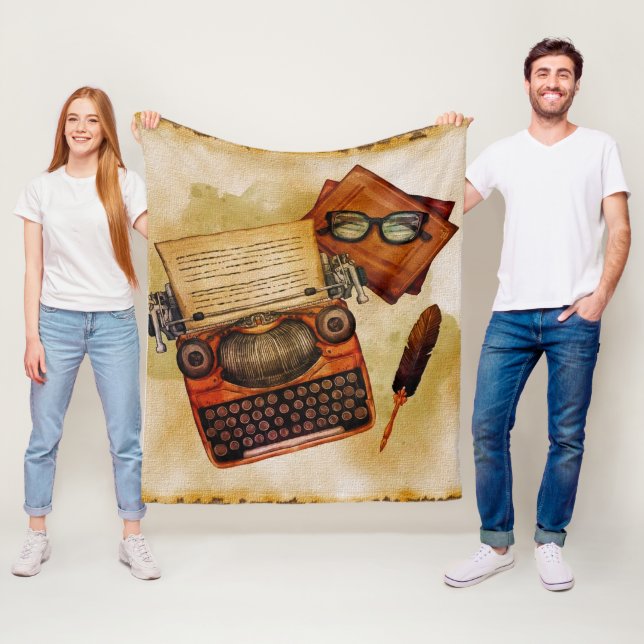 Es ist Vintag geschrieben Fleecedecke (Beispiel)