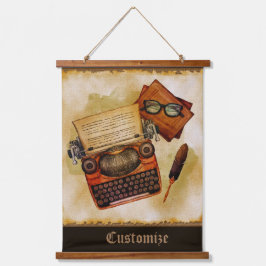 Es ist Vintag geschrieben Wandteppich Mit Holzrahmen