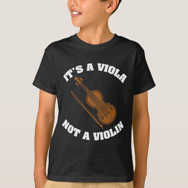 Es ist Viola-nicht Violine - lustiges T-Shirt (Vorderseite)