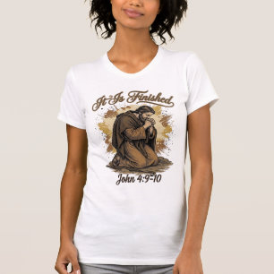 Es ist vollbracht Bibelvers Vintage Christliches T T-Shirt