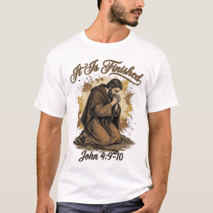 Es ist vollbracht Bibelvers Vintage Christliches T T-Shirt