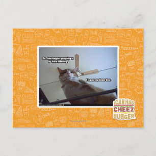 Es ist vorbei an meinem Abendessen Postkarte