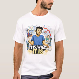 Es Ist, Was Es Ist – Resigniertes Leben Chaos Graf T-Shirt