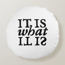 "Es ist, was es ist" Schwarz-Weiß-Typografie