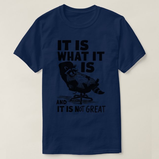 Es ist, was es ist, und es ist nicht groß T-Shirt (Design vorne)