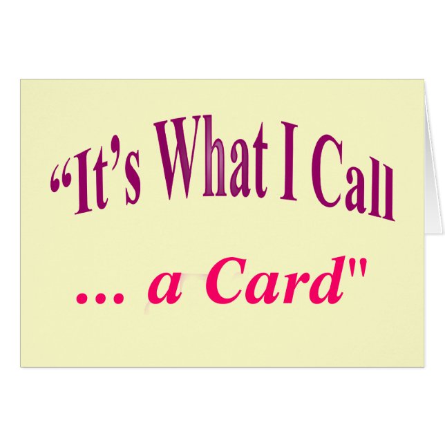 "Es ist, was ich nenne… " (Vorderseite (Horizontal))