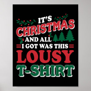 Es ist Weihnachten und alles was ich bekam, war di Poster