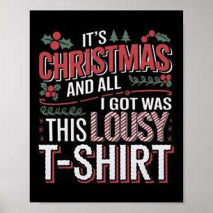 Es ist Weihnachten und alles, was ich Got, waren d Poster