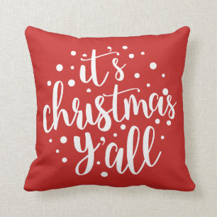 Es ist Weihnachten Y'all Pillow Modern Script Kissen