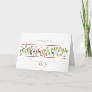 Es ist Weihnachtsfeiertags-Gruß-Karte Feiertagskarte