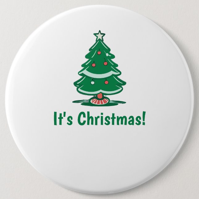 Es ist Weihnachtsknopf Button (Vorderseite)