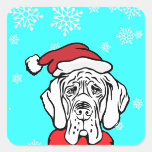 Es ist Weihnachtszeit Quadratischer Aufkleber