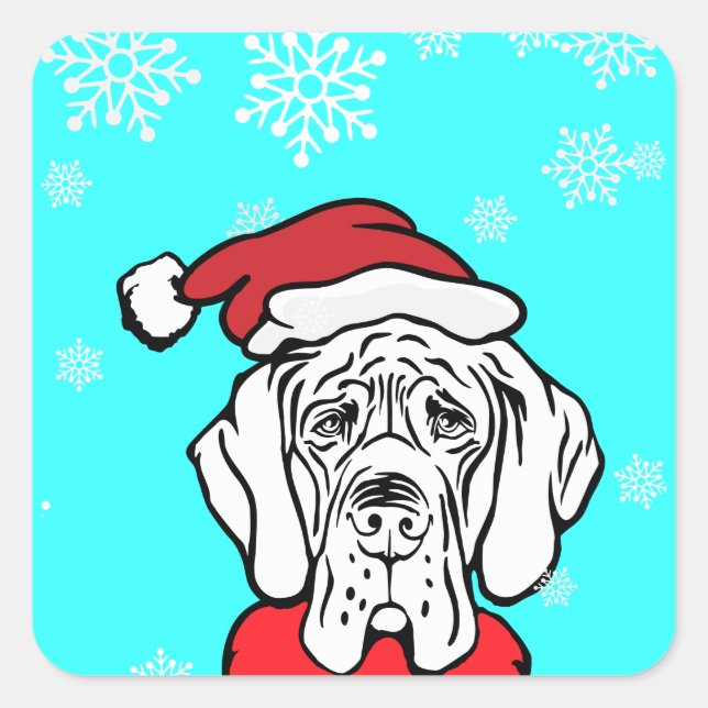 Es ist Weihnachtszeit Quadratischer Aufkleber (Vorderseite)