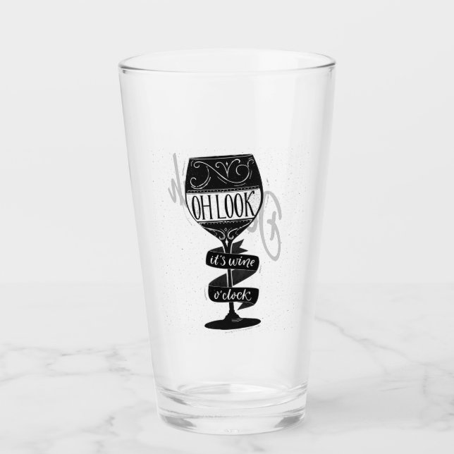 Es ist Weinuhr Glas (Vorderseite)