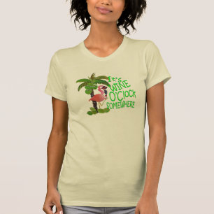 Es ist Weinzeit irgendwo Flamingo T-Shirt