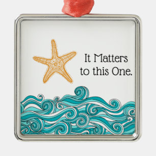 Es ist wichtig für diesen einen Starfish Silbernes Ornament