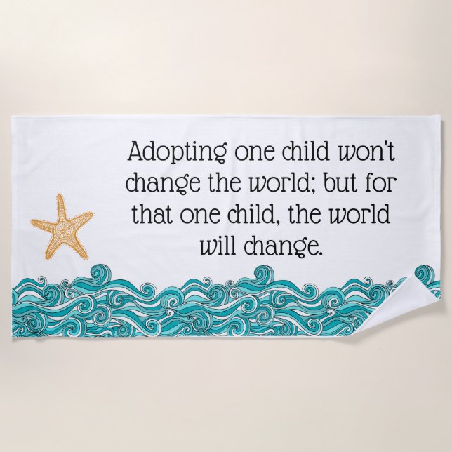 Es ist wichtig für diesen einen Starfish Strandtuch (Vorderseite)