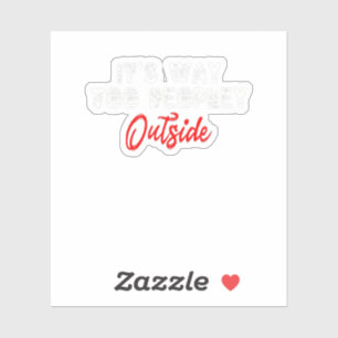 Es ist wie zu Menschen draußen Aufkleber