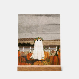 Es ist wieder ein Geist im Kürbisgepäck Acrylschild