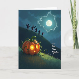 Es ist wieder soweit Halloween-Karte Karte