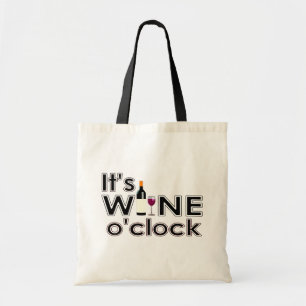 Es ist Wine O'Clock Tote Bag Tragetasche