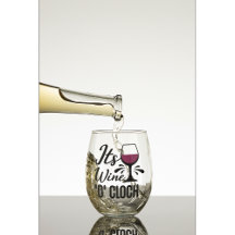 Es ist Wine O'Clock Weinglas Set