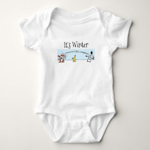Es ist Winter Baby Bodysuit Strampler
