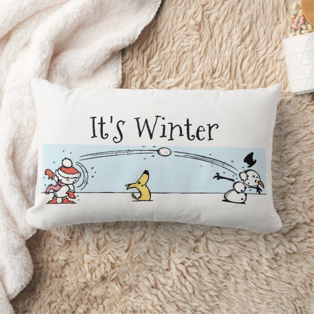 Es ist Winter Lendenkissen (Decke)