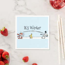 Es ist Winter Serviette