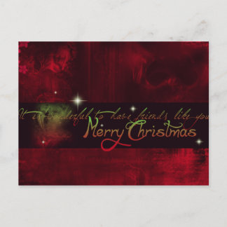 Es ist wunderbar, Freunde wie Sie zu haben Feiertagspostkarte