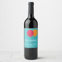 Es ist Zehn moderne Whimsical Wine Label