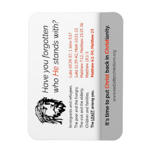 Es ist Zeit, Christus in Christentum zurück Magnet