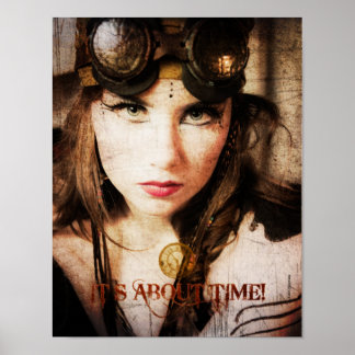 Es ist Zeit! Drucken Poster
