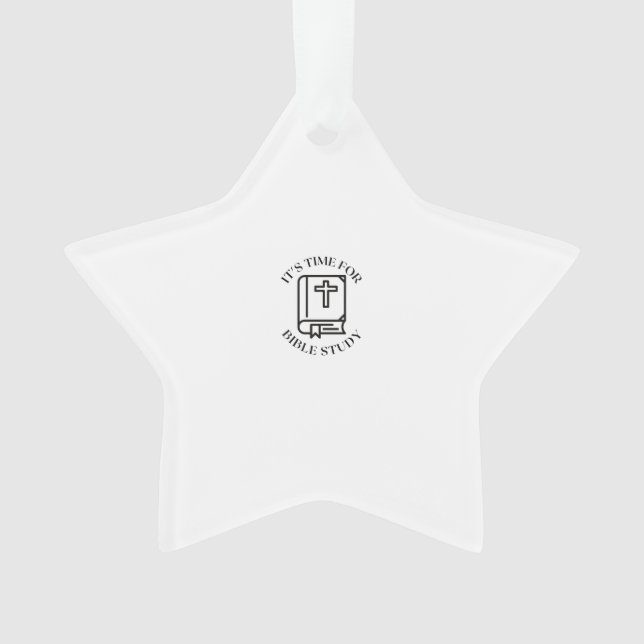Es ist Zeit für Bibelstudium Ornament (Vorderseite)