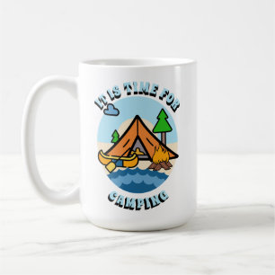 Es ist Zeit für Camping Personalisiert Kaffeetasse