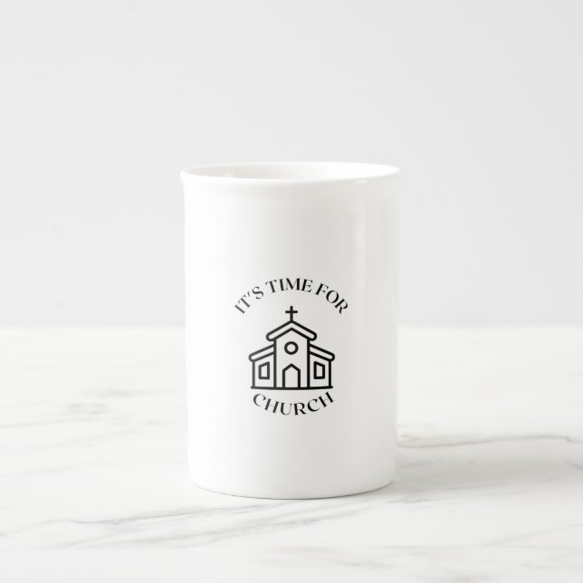 ES IST ZEIT FÜR DIE KIRCHE PROZELLANTASSE (Vorderseite)