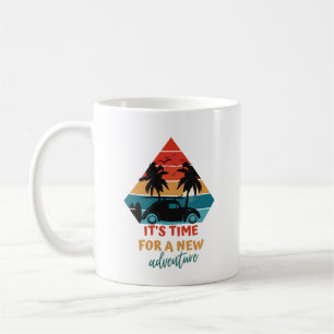 Es ist Zeit für ein neues Abenteuer - Vintager Sur Kaffeetasse