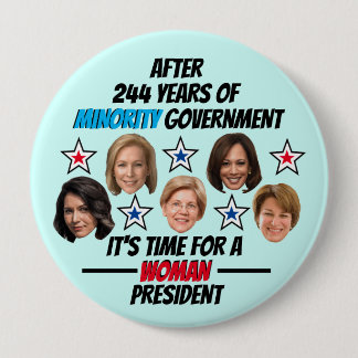Es ist Zeit für einen weiblichen Präsidenten Button