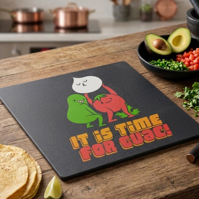 Es ist Zeit für Guac! Schneidebrett (Von Creator hochgeladen)