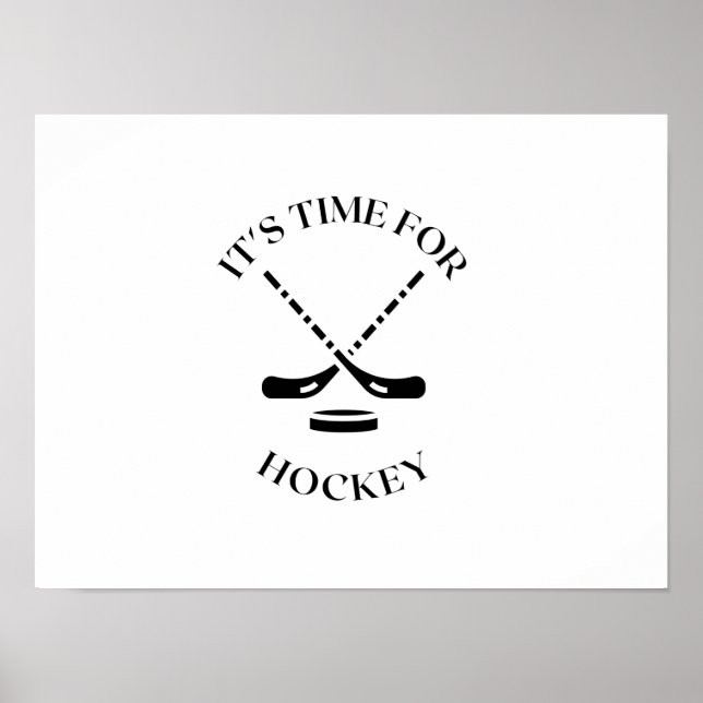 ES IST ZEIT FÜR HOCKEY POSTER (Vorne)